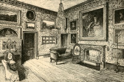 De Salon in Abbotsford, 1882 door Unbekannt