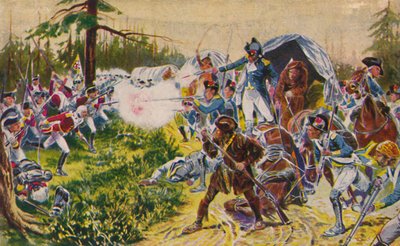 Het hertog van Cornwalls lichte infanterie... bij Brandywine, 1777, 1939 door Unbekannt