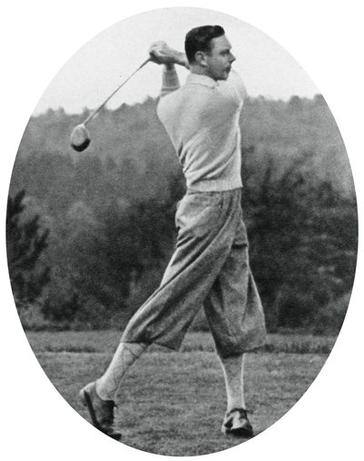 De hertog van York speelt golf in 1934, 1937 door Unbekannt