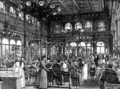 Het Duval Restaurant aan de Quai de Billy, Parijs, 1889 door Unbekannt