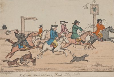 De Paasjacht in Epping Forest, Tweede Plaat, ca. 1810 door Unbekannt
