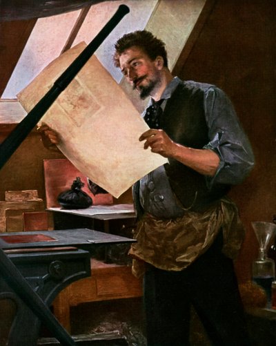 De Graveur, 1911-1912 door Unbekannt