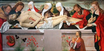 De graflegging van Christus, ca. 1490-1500 door Unbekannt