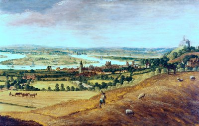 De Omgeving van Londen vanaf Greenwich door Unbekannt