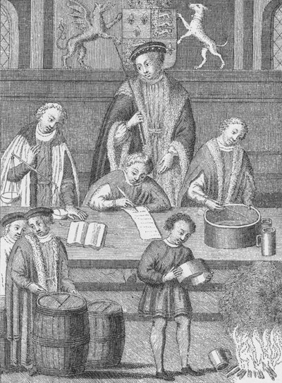 De Schatkist in de tijd van Hendrik VII, ca. 1490 1904 door Unbekannt