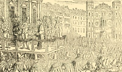 De executie van Karel I in Whitehall, 30 januari 1649 door Unbekannt
