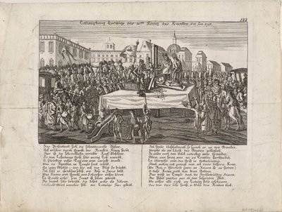 De Executie van Lodewijk XVI op 21 Januari 1793 door Unbekannt