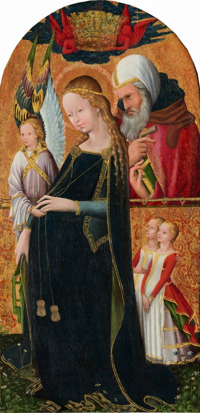 De Verwachtende Madonna met Sint Jozef, ca. 1425-1450 door Unbekannt