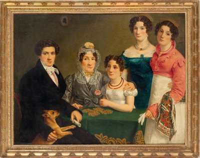 De familie van de componist Vincenzo Bellini, eerste kwart van de 19e eeuw door Unbekannt