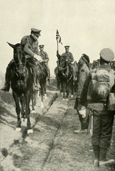 De Veldmaarschalk die Zijn Troepen Bedankt, 1919 door Unbekannt