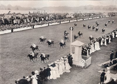 De finish voor de Royal Hunt Cup, ca. 1903 door Unbekannt