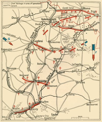 De Eerste Fase van de Grote Terugtocht...1914, ca. 1920 door Unbekannt