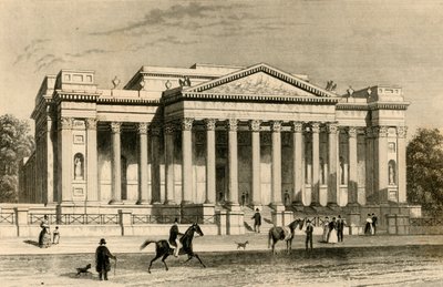 Het Fitzwilliam Museum, Cambridge, c1835 door Unbekannt