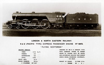 De Flying Scotsman stoomlocomotief, 20e eeuw door Unbekannt