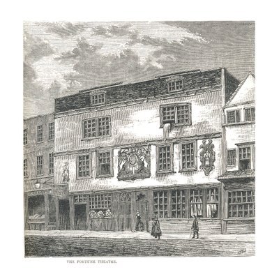 Het Fortune Theater. Van een prent gepubliceerd door Wilkinson in 1811, 1878 door Unbekannt