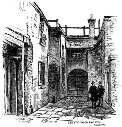 De Vos onder de Heuvel, herberg, Adelphi, Westminster, Londen, 1887 door Unbekannt