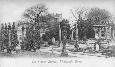 De Franse tuinen, Chatsworth House, Derbyshire, eind 19e of begin 20e eeuw door Unbekannt