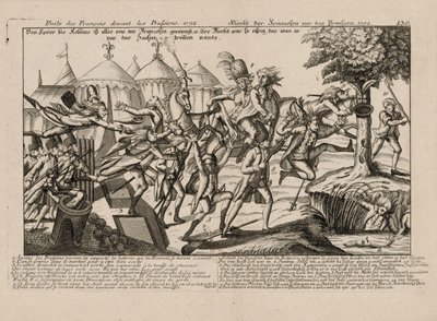 De Franse vlucht voor de Pruisen in 1792, ca. 1792 door Unbekannt