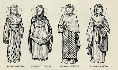 De Galerij van Britse Kostuums: De Kleding van Denen & Latere Angelsaksen, ca. 1934 door Unbekannt