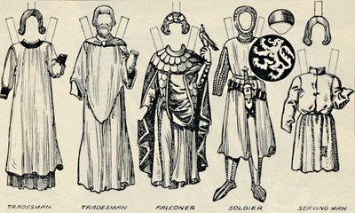 De galerij van Britse kostuums: Wat mannen en vrouwen droegen in de tijd van Hendrik III, c1934 door Unbekannt