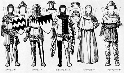 De galerij van kostuums: jurken gedragen in de laatste jaren van Edward III