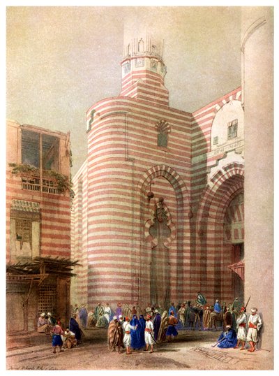 De poort van El Metwalli, Caïro, Egypte, c1829 1956 door Unbekannt