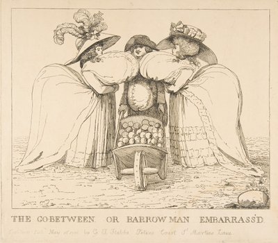De Tussenpersoon of Kruiwagenman Verlegen, 15 mei 1786 door Unbekannt