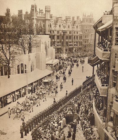 De Gouden Koets verlaat de Abdij, 12 mei 1937 door Unbekannt