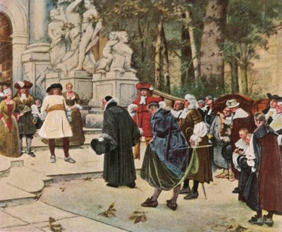 De Grote Keurvorst ontvangt immigranten, 1936 door Unbekannt