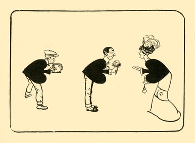 De begroeting op de drie schoppen, 1910 door Unbekannt