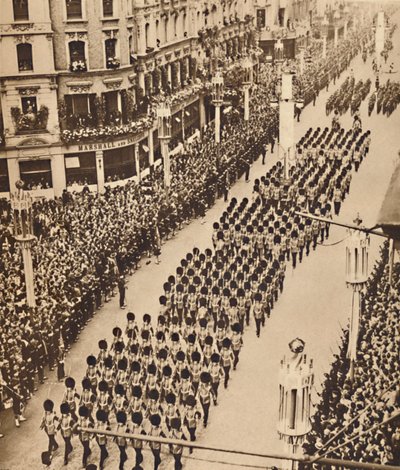 De Wachten in Oxford Street, 12 mei 1937 door Unbekannt