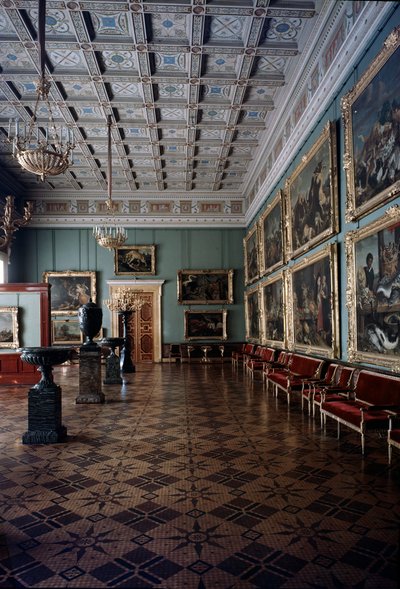 De hal van Vlaamse schilderijen in de Hermitage, 20e eeuw door Unbekannt
