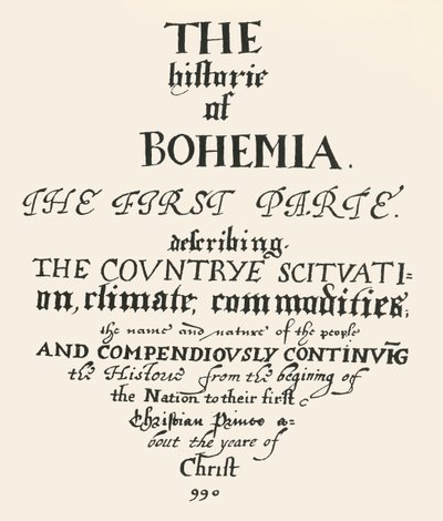 De Historie van Bohemen, 1619-1620, 1947 door Unbekannt