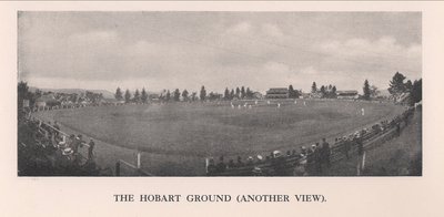 Het Hobart Cricket Ground, Tasmanië, Australië, 1912 door Unbekannt