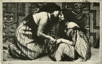 De Hongi, een Maori-groet, c1948 door Unbekannt