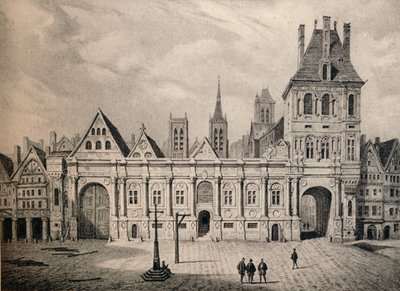 Het stadhuis in 1583, 1915 door Unbekannt