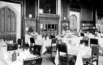 De eetkamer van het Lagerhuis, Palace of Westminster, Londen door Unbekannt