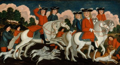 Het jachtgezelschap New Jersey, ca. 1750 door Unbekannt