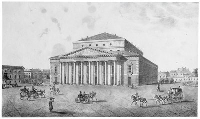 Het Keizerlijke Bolshoi Kamenny Theater, St. Petersburg, Rusland, 1820s door Unbekannt