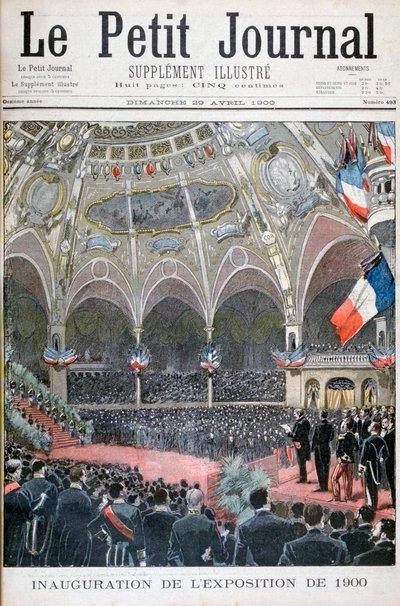 De inauguratie van de Wereldtentoonstelling van 1900 door Unbekannt
