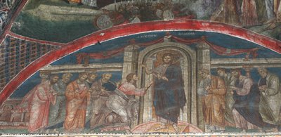 De ongelovigheid van Sint Thomas, ca. 1350 door Unbekannt