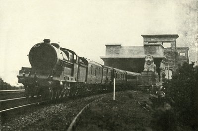De Ierse post vertrekt van de Menai-brug, ca. 1930 door Unbekannt
