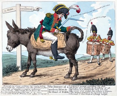 De Reis van een Moderne Held, naar het Eiland Elba, 1814 door Unbekannt