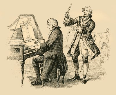De koning riep herhaaldelijk uit, Slechts één Bach! Slechts één Bach!, 1907 door Unbekannt