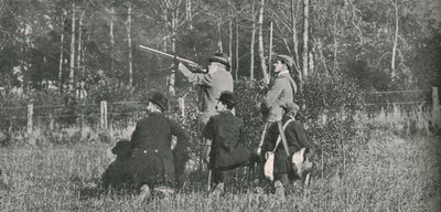 De koning die over Sandringham schiet, 1900s, 1910 door Unbekannt