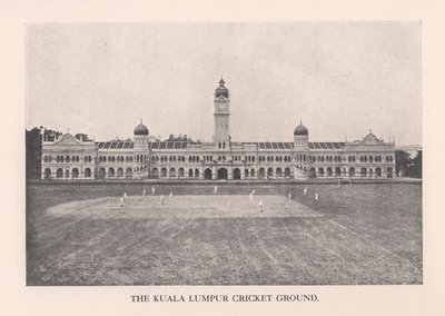 Het cricketveld van Kuala Lumpur, Malaya, 1912 door Unbekannt