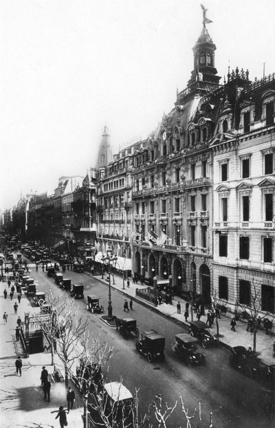 Het La Prensa gebouw, Avenida de Mayo, Buenos Aires, Argentinië, begin 20e eeuw door Unbekannt