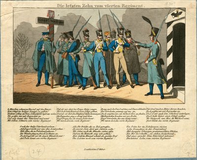 De Laatste Tien van het 4e Regiment, 1831 door Unbekannt