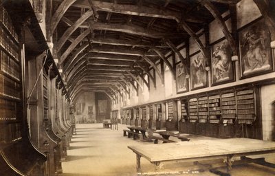De bibliotheek, Durham Cathedral, 1893 door Unbekannt