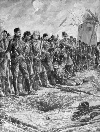Het Londense Schotse territoriale regiment hervormt hun linie onder vuur, 31 oktober 1914, 1926 door Unbekannt